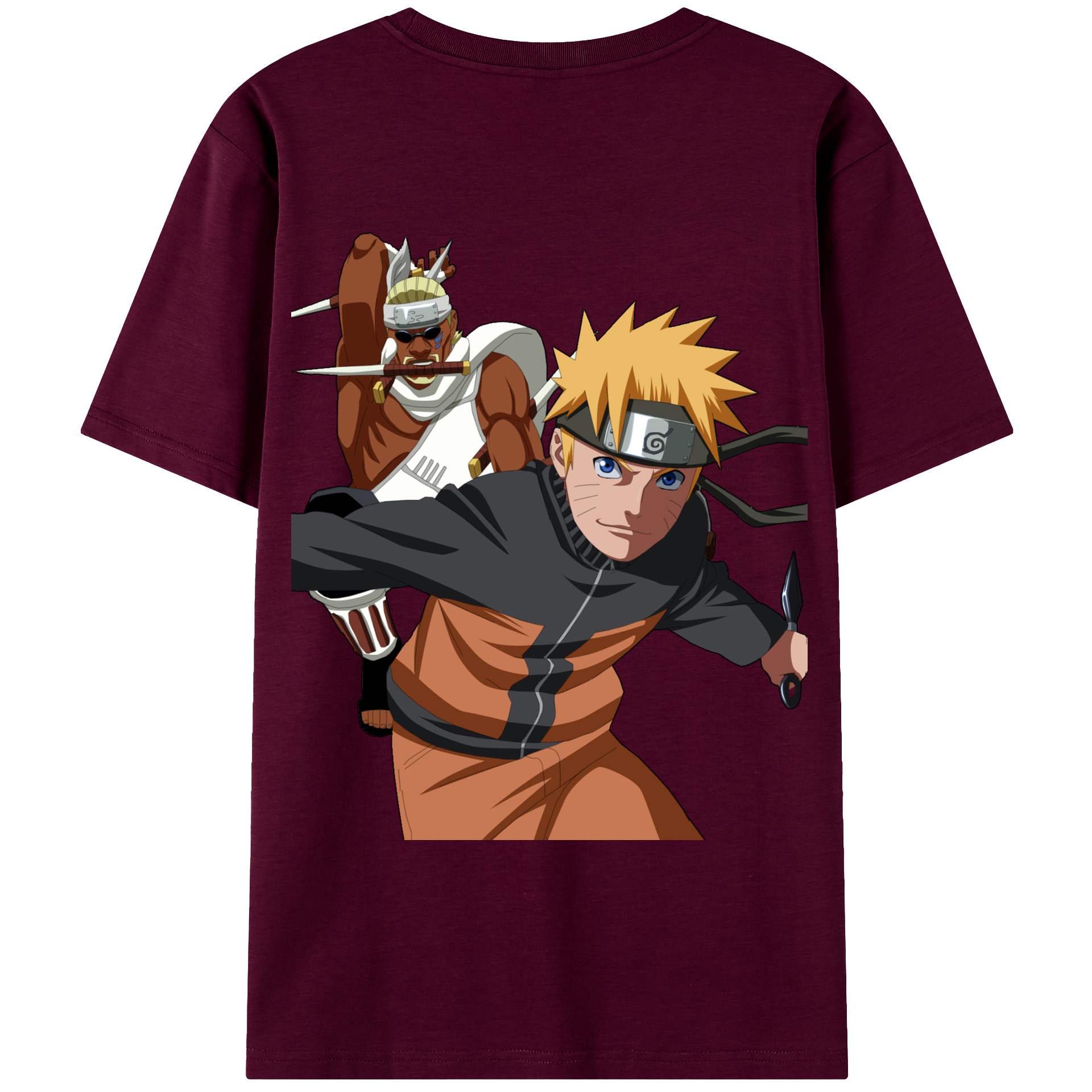 （画像用） NARUTO -ナルト- うずまき ナルト Uzumaki Naruto レディース半袖Tシャツ(バックプリント)